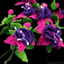 Fuchsia Flower Crochet Pattern 9 fuschia 3