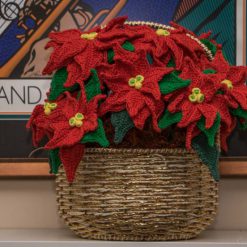 Alternative view of Poinsettia Holiday Décor Crochet Pattern