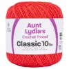 Aunt Lydia's Crochet Thread Size 10 Bright Coral 2 Aunt Lydia's Crochet Thread Size 10