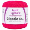 Aunt Lydia's Crochet Thread Size 10 Hot Pink 1 Aunt Lydia's Crochet Thread Size 10