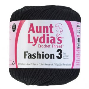 Aunt Lydia's Crochet Thread Size 3 Black 2 Aunt Lydias Crochet Thread Size 3 Black 1