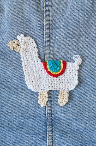 No Problem-ma Llama Applique Free Crochet Pattern