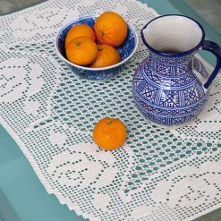 Rose and Lace Doily Free Crochet Patteern