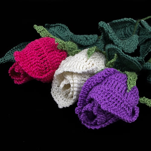 Monaco Crochet Thread: Looking for an awesome crochet thread for your next project. We have it right here. 5 Long Stem Rose Made with Monaco Cotton Crochet Thread