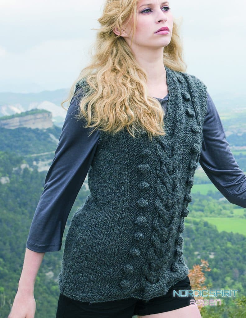 Cable Knit Sleeveless Top | Lyns Crafts