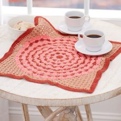 Lotus Tile Doily Free Crochet Pattern
