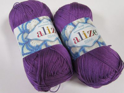 Alize MISS Crochet Thread Size 10  - Violets