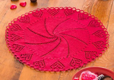 Aunt Lydias Valentines Heart Free Knitting Pattern