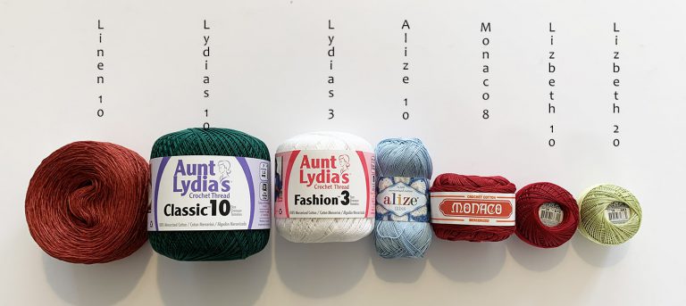 Crochet Thread Size Conversion Chart