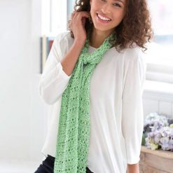 Drop Stitch Spring Scarf Free Crochet Pattern