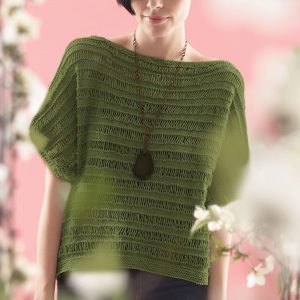 Drop Stitch Top Free Knitting Pattern | Lyns Crafts