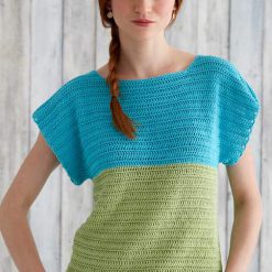Patons Colorblock Top Free Crochet Pattern