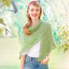 Patons Pastoral Lace Knit Shawl Free Knitting Pattern