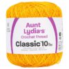 Aunt Lydia's Crochet Thread Size 10-Goldenrod 1 Aunt Lydia's Crochet Thread Size 10