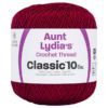 Aunt Lydia's Crochet Thread Size 10-Burgundy 2 Aunt Lydia's Crochet Thread Size 10