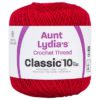 Aunt Lydia's Crochet Thread Size 10-Victory Red 1 Aunt Lydia's Crochet Thread Size 10