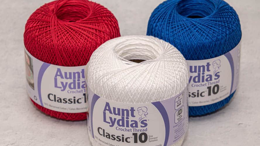 Coats And Clark Aunt Lydia's Crochet Cotton Thread - Size 10 - 1000-yard -  White - Craft Warehouse