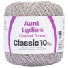 Aunt Lydia's Crochet Thread Size 10-Silver 1 Aunt Lydia's Crochet Thread Size 10