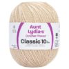 Aunt Lydia's Classic Crochet Thread Jumbo Size 10 Natural, 2730 Yards, Each Sold Separately 1 Aunt Lydia's Classic Crochet Thread Jumbo Size 10