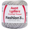 Aunt Lydia's Fashion Crochet Thread Size 3 Silver 1 Aunt Lydia's Fashion Crochet Thread Size 3