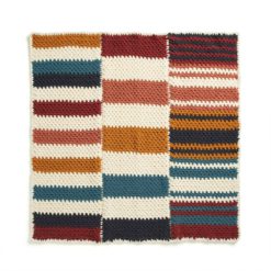 Clearance 81 Bernat Staggered Stripes Crochet Blanket