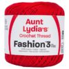 Aunt Lydia's Fashion Crochet Thread Size 3 Atom Red 1 Aunt Lydia's Fashion Crochet Thread Size 3