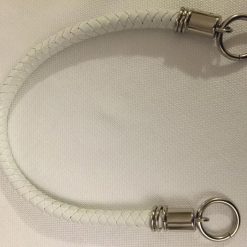 White Faux Leather Handle 7 1955