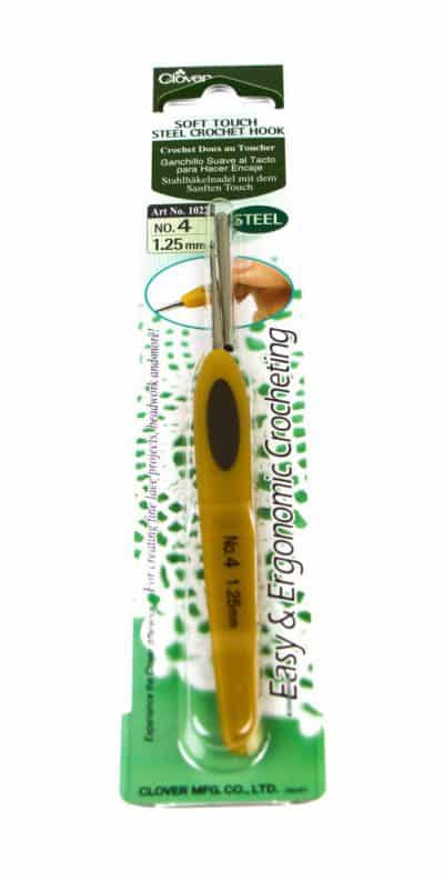 Clover Soft Touch No 4/1.25 mm Steel Crochet Hook
